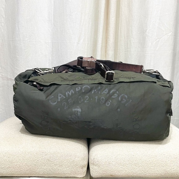 Campomaggi Nylon Duffle Bag in Verde Militare - Picture 1 of 5